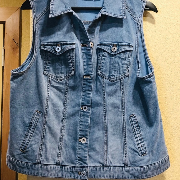 Chico's Jackets & Blazers - Chicos denim vest 2 ,M/L